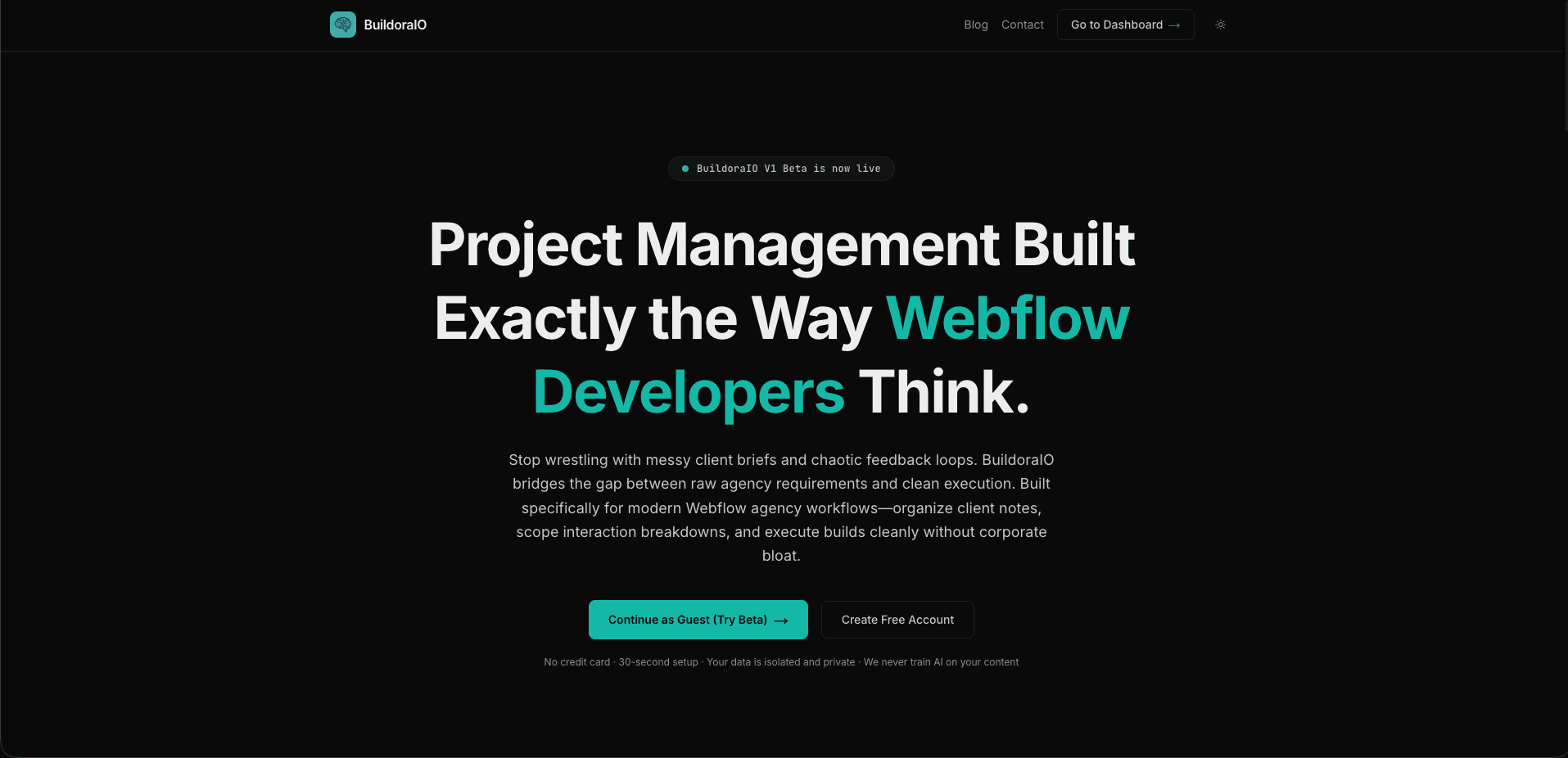 BuildoraIO — project screenshot by Muhammad Abdullah